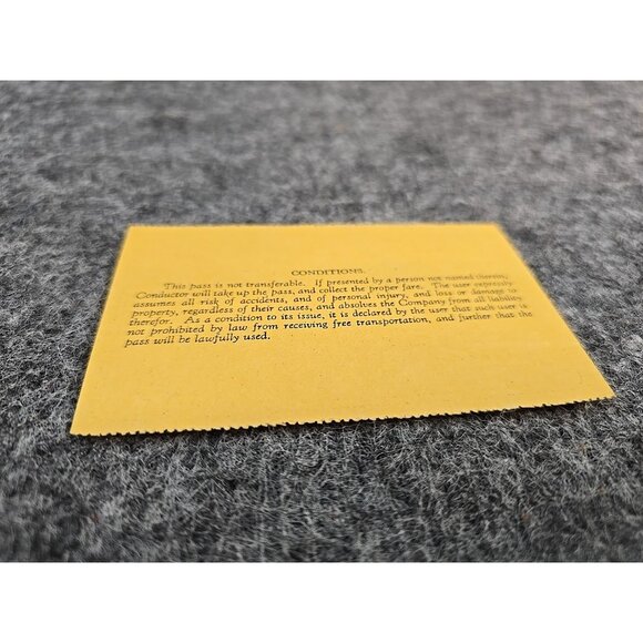 1933 Pennsylvania Railroad System Pass #HE26702 Paper Signed - Picture 7 of 7